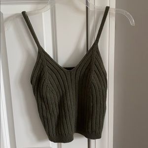 Pacsun Kendall and Kylie Green sweater tank top